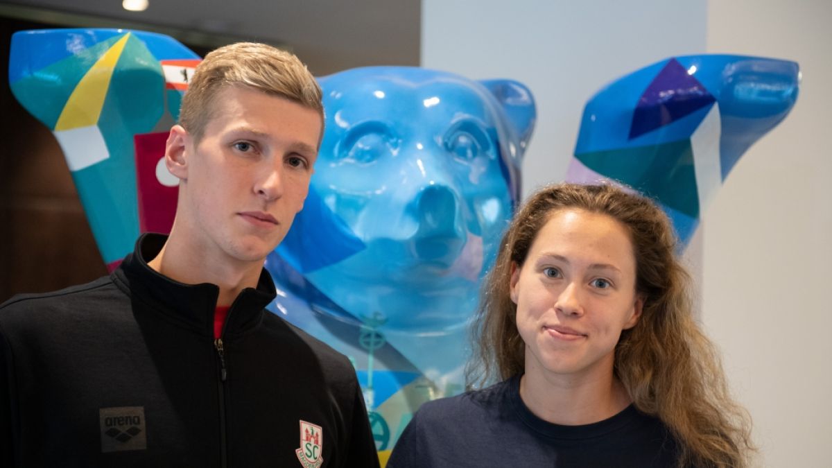 Florian Wellbrock und seine Verlobte Sarah Köhler haben beide Erfolg als Schwimmer. (Foto)