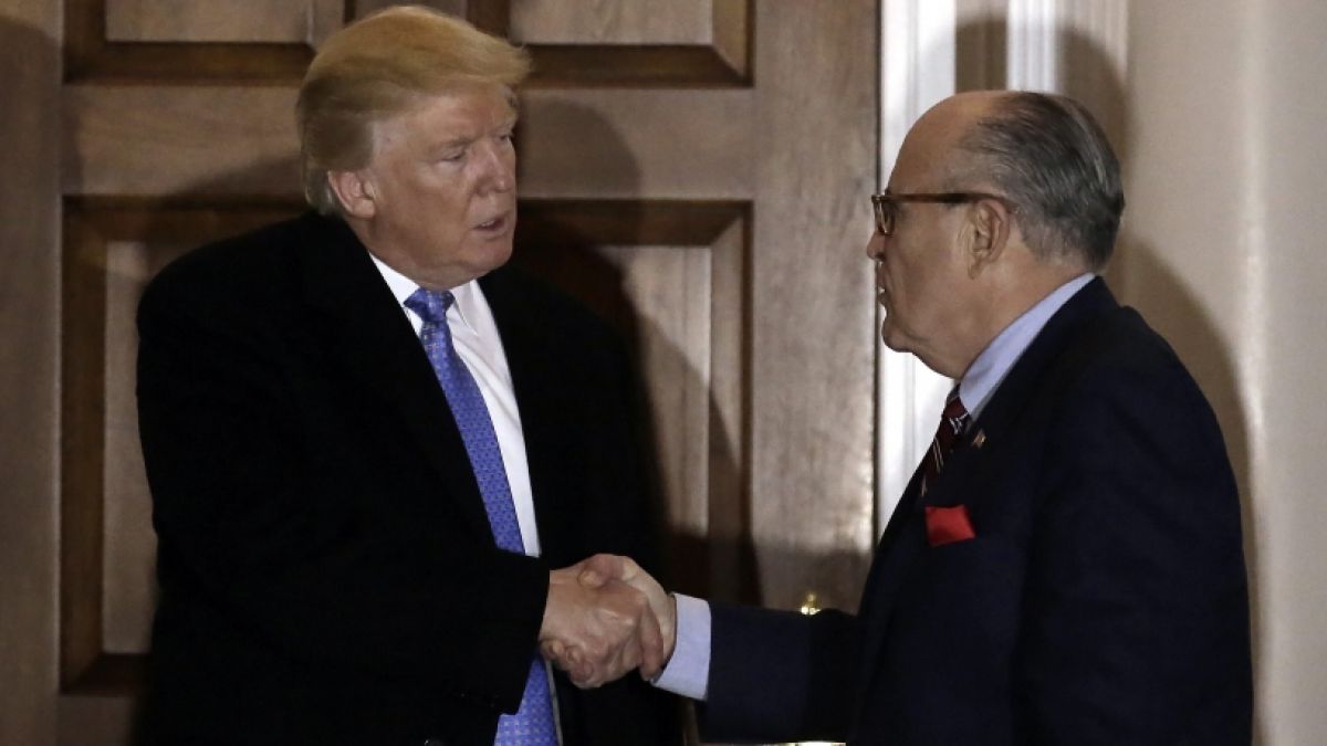 Einstmals gute Freunde Donald Trump (links) und Rudy Giuliani. (Foto)