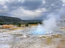 Geothermische Quellen auf dem Supervulkan im Yellowstone Nationalpark. (Foto)