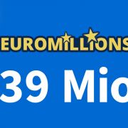 Am Freitag, 17.09.2021, liegen 39 Mio. Euro im Jackpot bei EuroMillions Am Freitag, 17.09.2021, liegen 39 Mio. Euro im Jackpot bei EuroMillions (Foto)