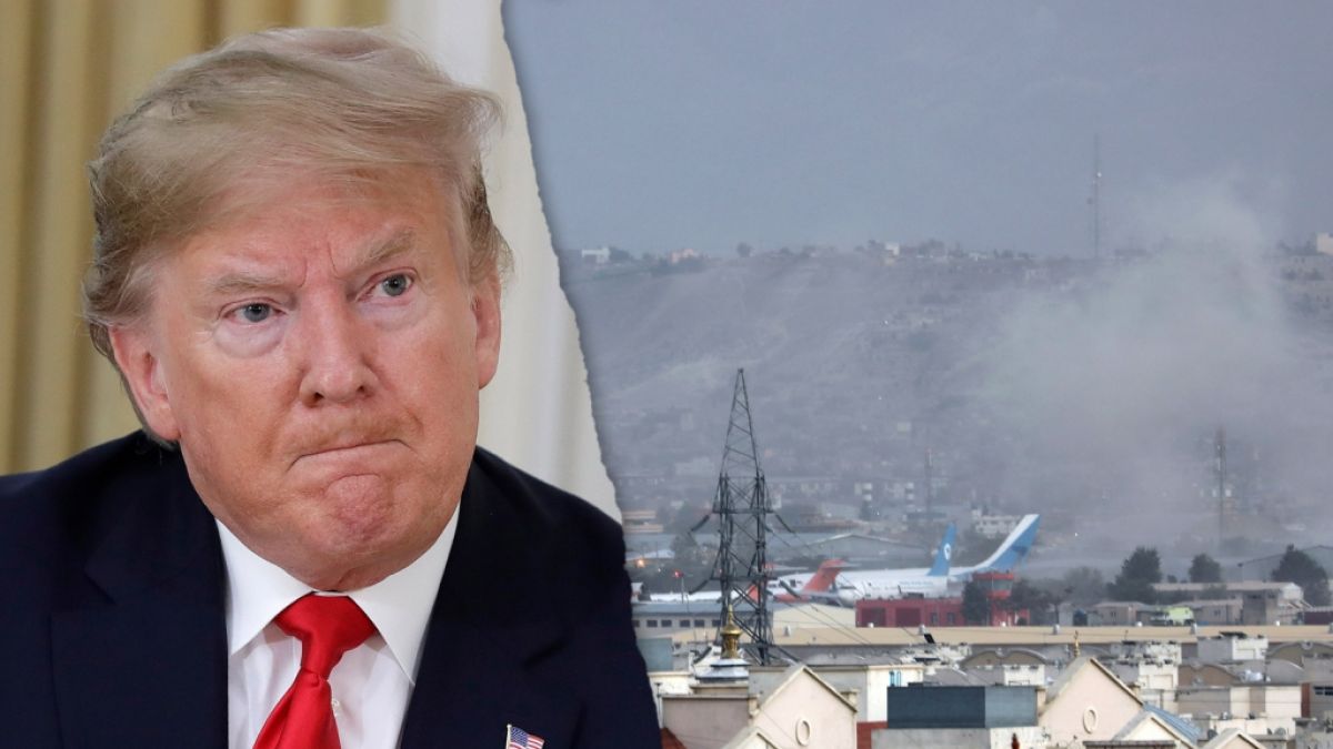 Donald Trump schießt in einer Erklärung zum Anschlag in Kabul erneut gegen den US-Präsidenten Joe Biden. (Foto)