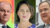Alle Wahlsendungen zur Bundestagswahl mit Olaf Scholz, Annalena Baerbock und Armin Laschet.