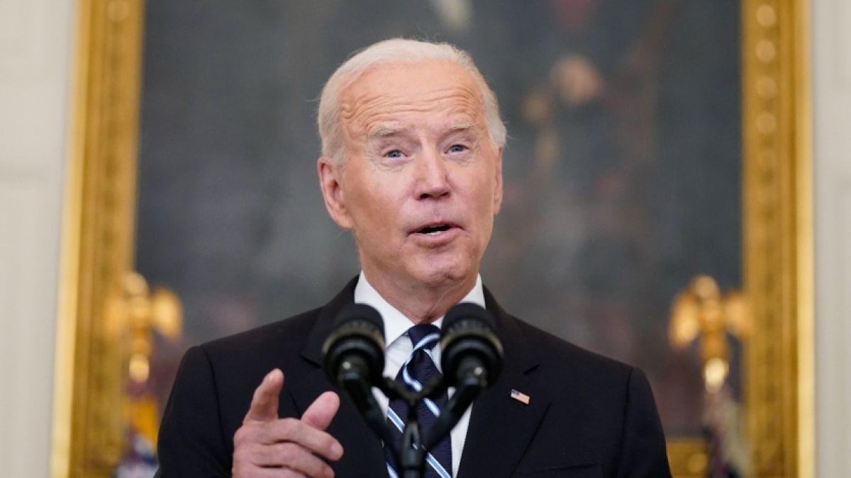 Für seinen Auftritt zum Labor Day erntete US-Präsident Joe Biden nicht nur Lob. (Foto)