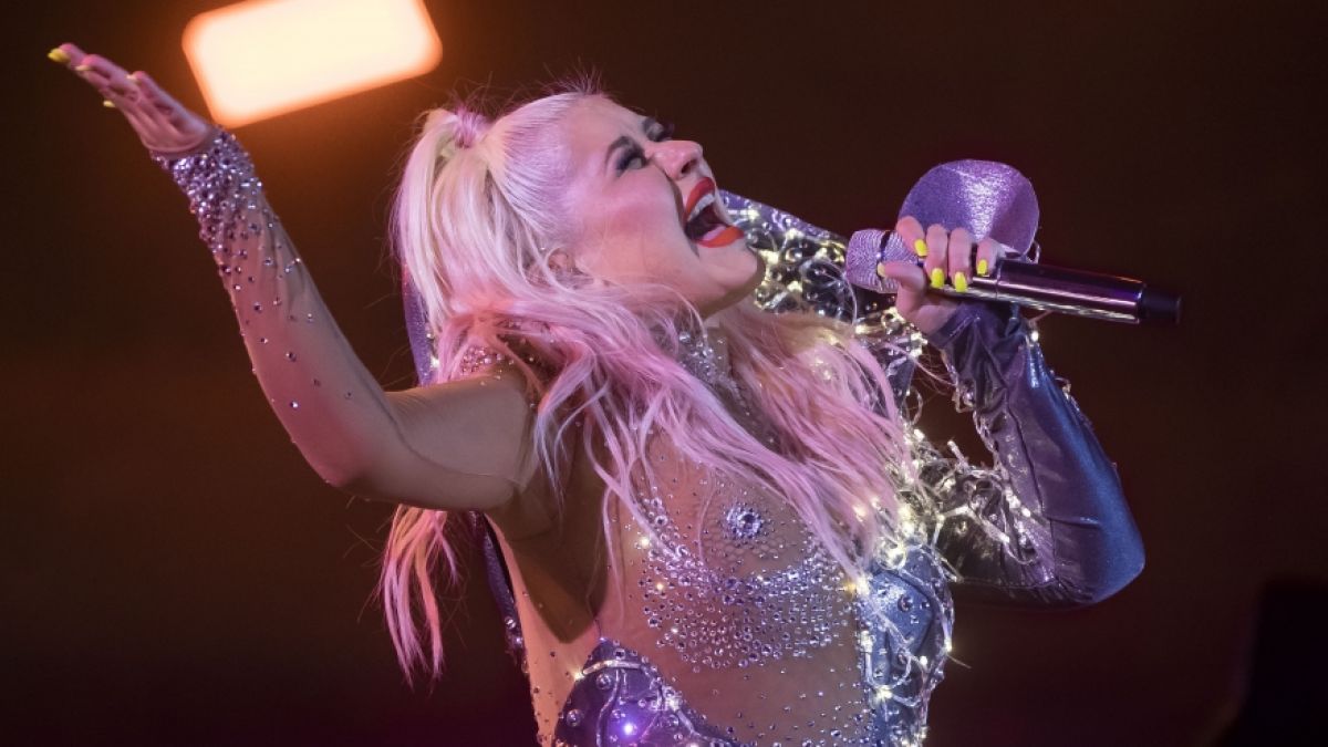 Christina Aguilera gab auf der Bühne wieder alles. (Foto)