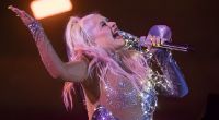 Christina Aguilera gab auf der Bühne wieder alles.