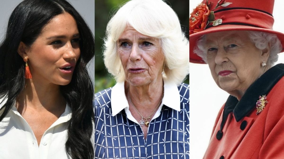 Meghan Markle, Herzogin Camilla und Queen Elizabeth II. sind in den Royals-News Dauergäste. (Foto)