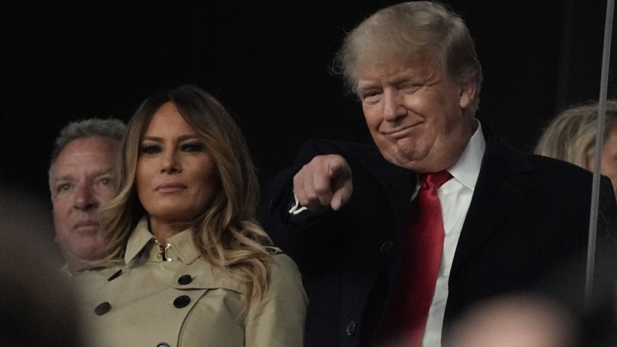 Melania Trump legte ein glanzvollen Auftritt neben ihrem Mann Donald hin. (Foto)