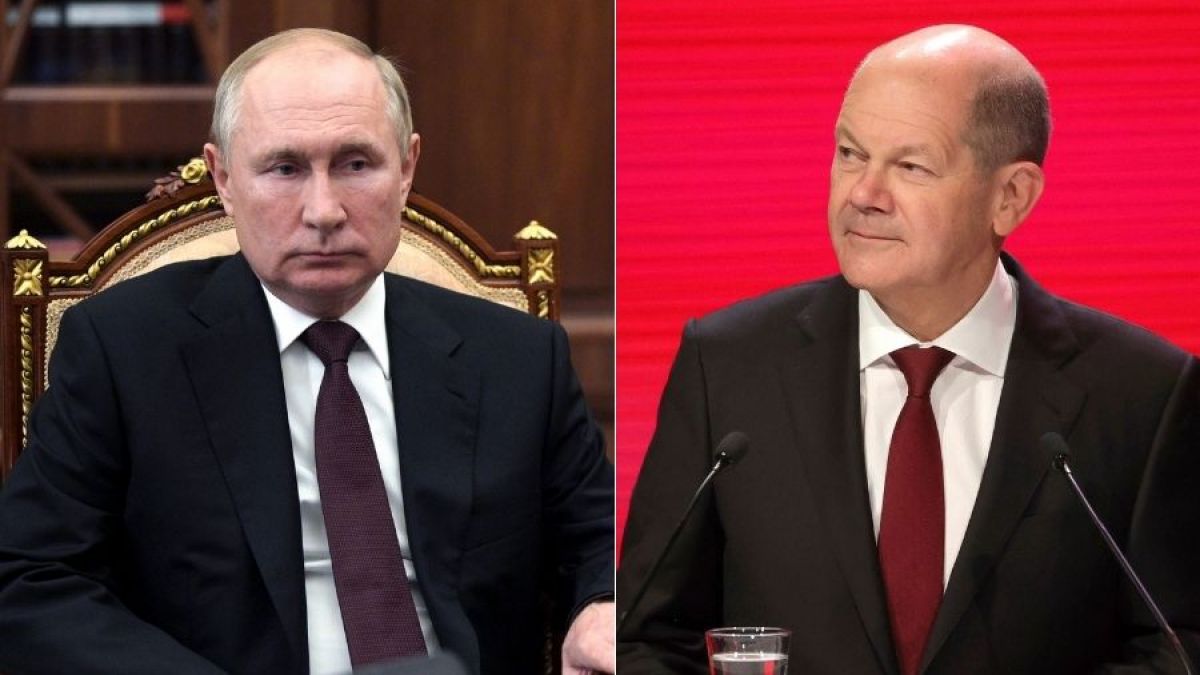 Kann Olaf Scholz Wladimir Putin die Stirn bieten? (Foto)