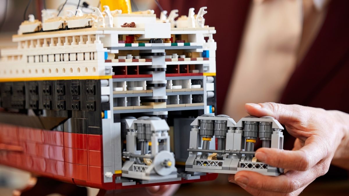 Die Lego Titanic offenbart einen atemberaubenden Blick ins Innere des Schiffs. (Foto)