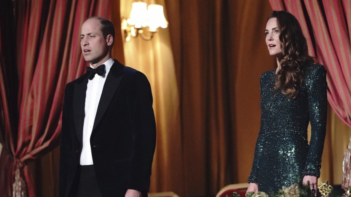 Prinz William und Kate Middleton während der Royal Variety Performance in der Royal Albert Hall. (Foto)