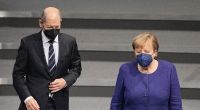 Am Donnerstag stellen Angela Merkel und Bald-Kanzler Olaf Scholz ihren neuen Corona-Plan vor.