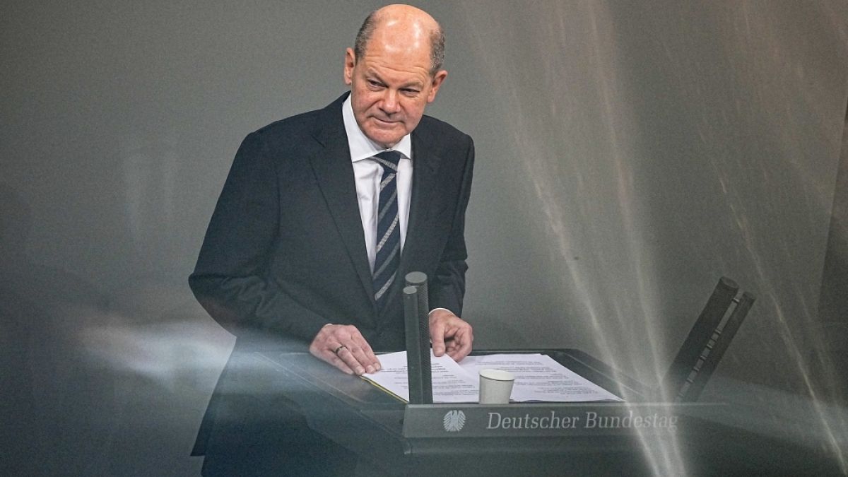 Bundeskanzler Olaf Scholz hielt seine erste Regierungserklärung im Bundestag - und brachte die AfD zur Weißglut.  (Foto)