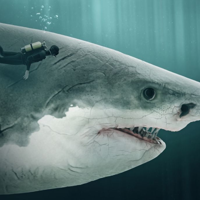 Narben auf Weißem Hai sollen Megalodon-Existenz beweisen