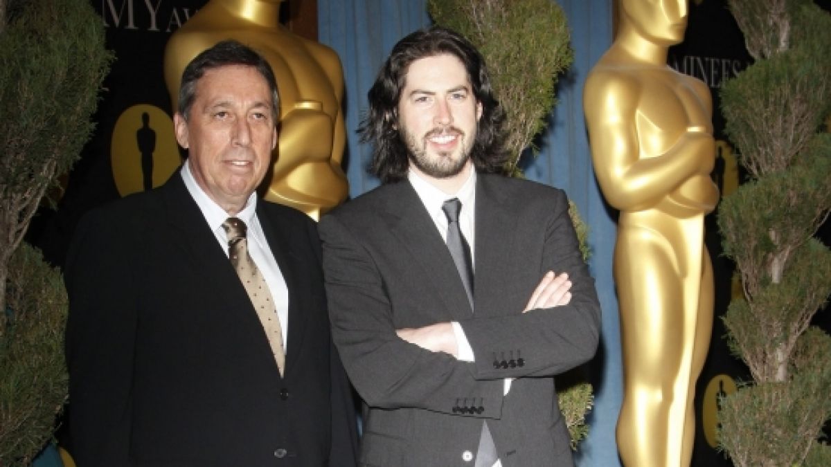 US-Regisseur und Produzent Ivan Reitman (li.), hier mit seinem Sohn Jason Reitman, ist im Alter von 75 Jahren gestorben. (Foto)