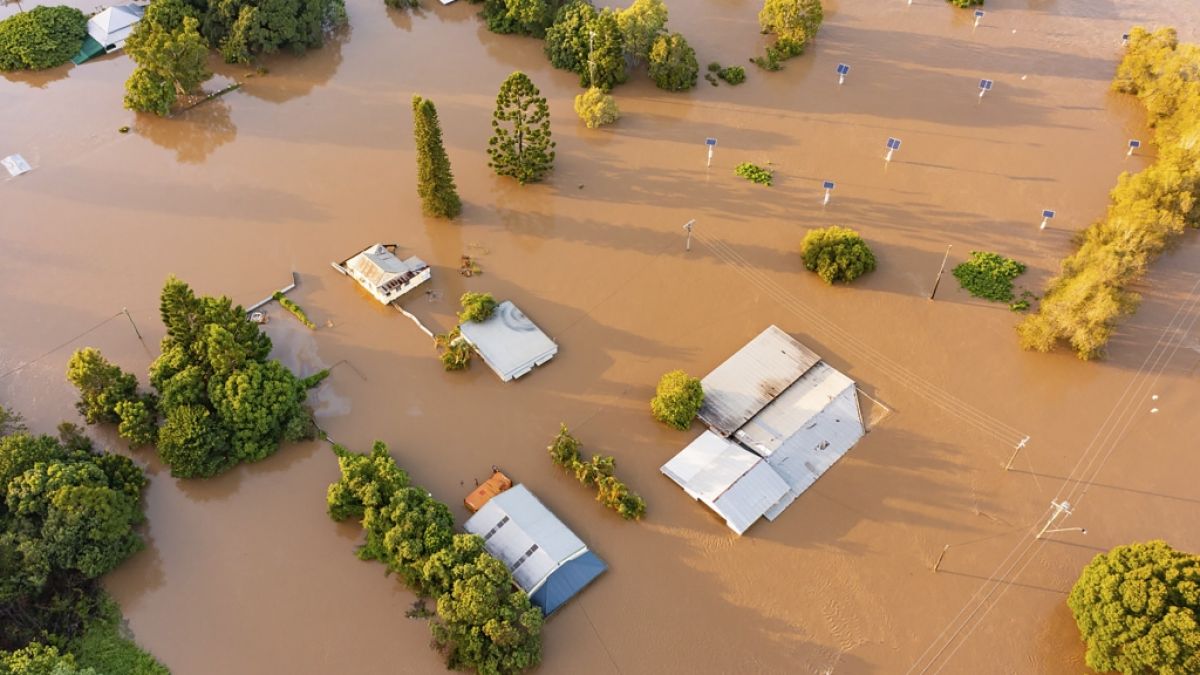 Sintflutartiger Regen hat die schweren Überschwemmungen im Osten Australiens weiter verschärft. (Foto)