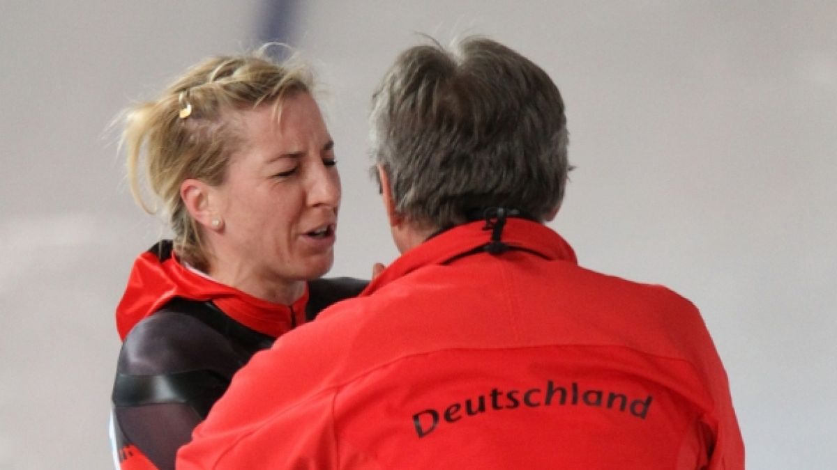 Anni Friesinger-Postma (l.) trauert derzeit um ihren verstorbenen Trainer Markus Eicher (r.) (Foto)