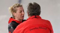 Anni Friesinger-Postma (l.) trauert derzeit um ihren verstorbenen Trainer Markus Eicher (r.)