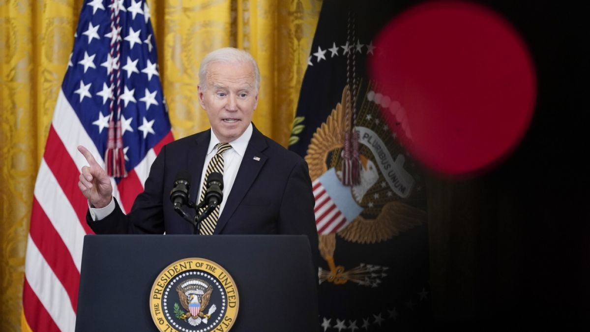 US-Präsident Joe Biden bezeichnete Wladimir Putin als Kriegsverbrecher. (Foto)