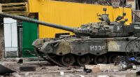 Die Putin-Truppen haben einen weiteren Panzer verloren.