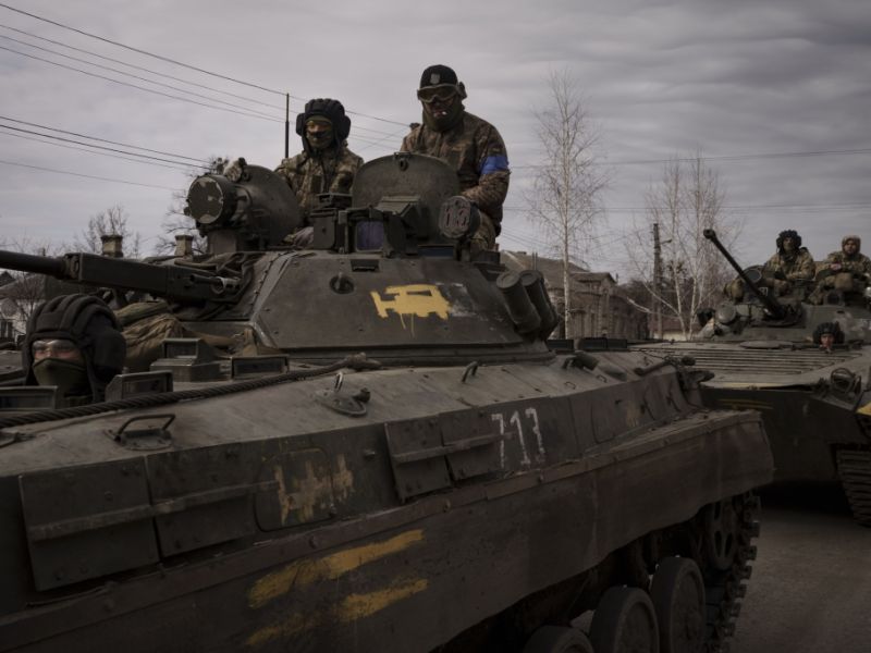 ukrainische soldaten panzern trostjanez kuerzlich
