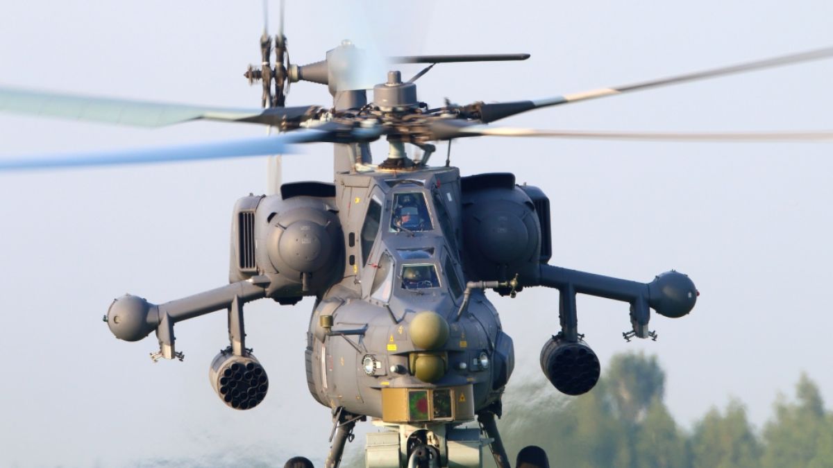 Ukrainische Truppen sollen einen russischen Mi-28-Helikopter abgeschossen haben. (Foto)