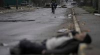 Die Straßen im Kiewer Vorort Butscha sind nach dem Abzug russischer Truppen mit den Leichen unschuldiger Zivilisten gepflastert.