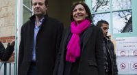 Anne Hidalgo und ihr Ehemann Jean-Marc Germain gaben ihre Stimmen bei der Pariser Bürgermeisterwahl 2014 ab.