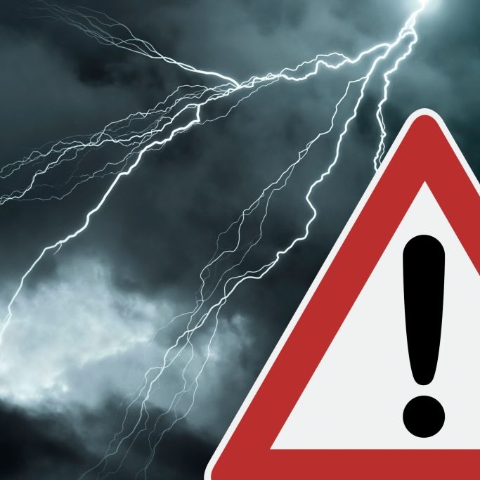 DWD-Wetterwarnung! Gefahr wegen Gewitter mit Starkregen am Freitag