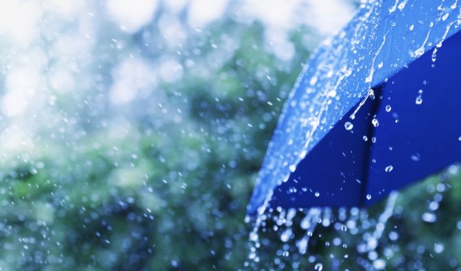 Wettervorhersage: Es wird regen geben.