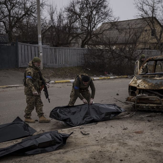 Aufnahme zeigt tödliche Schüsse russischer Soldaten auf Radfahrer