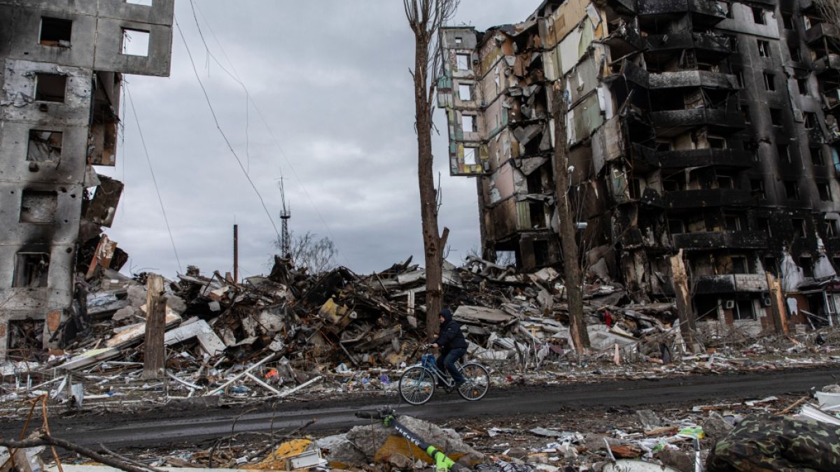 Russische Truppen haben die Stadt Borodjanka nahezu vollständig zerstört. (Foto)