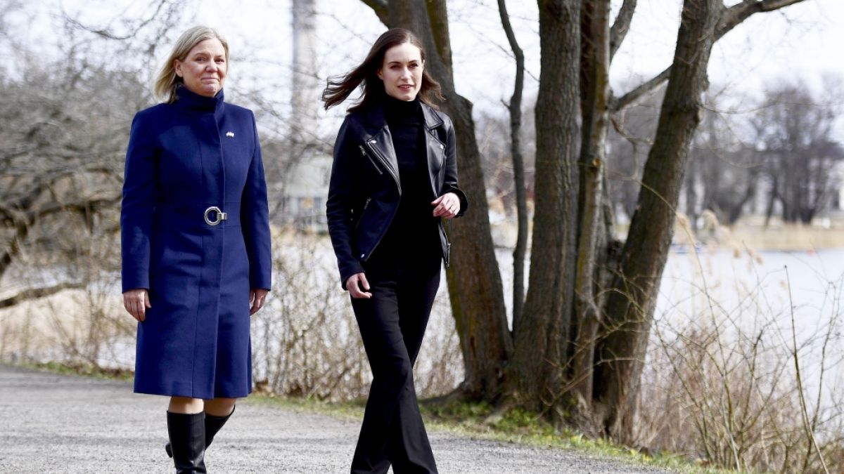 Magdalena Andersson, Ministerpräsidentin von Schweden und Sanna Marin, Ministerpräsidentin von Finnland (Foto)