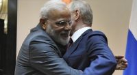 Auf Unterstützung aus Indien kann sich Wladimir Putin (r., mit Indien-Premierminister Narendra Modi) verlassen.