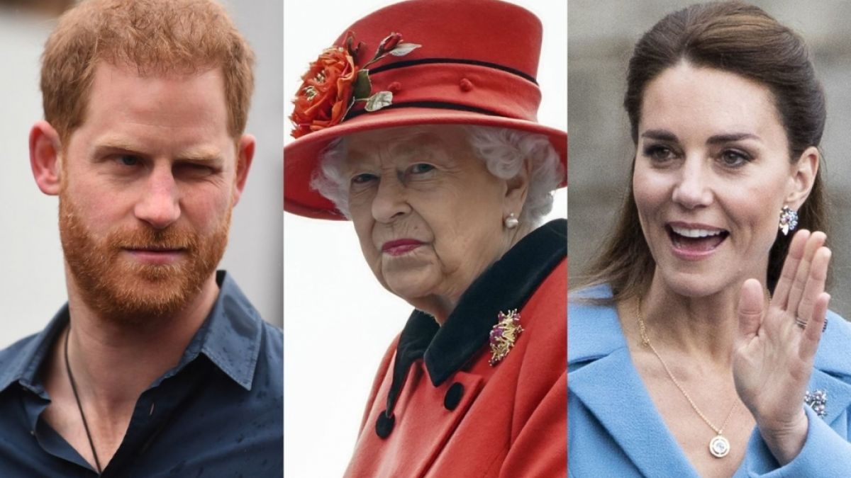 IN den aktuellen Royals-News fanden sich Prinz Harry, Queen Elizabeth II. und Herzogin Kate Middleton wieder. (Foto)