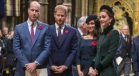 Da war die Welt noch in Ordnung: Die Prinzen William und Harry mit ihren Ehefrauen Meghan Markle und Herzogin Kate als royales Vierergespann.