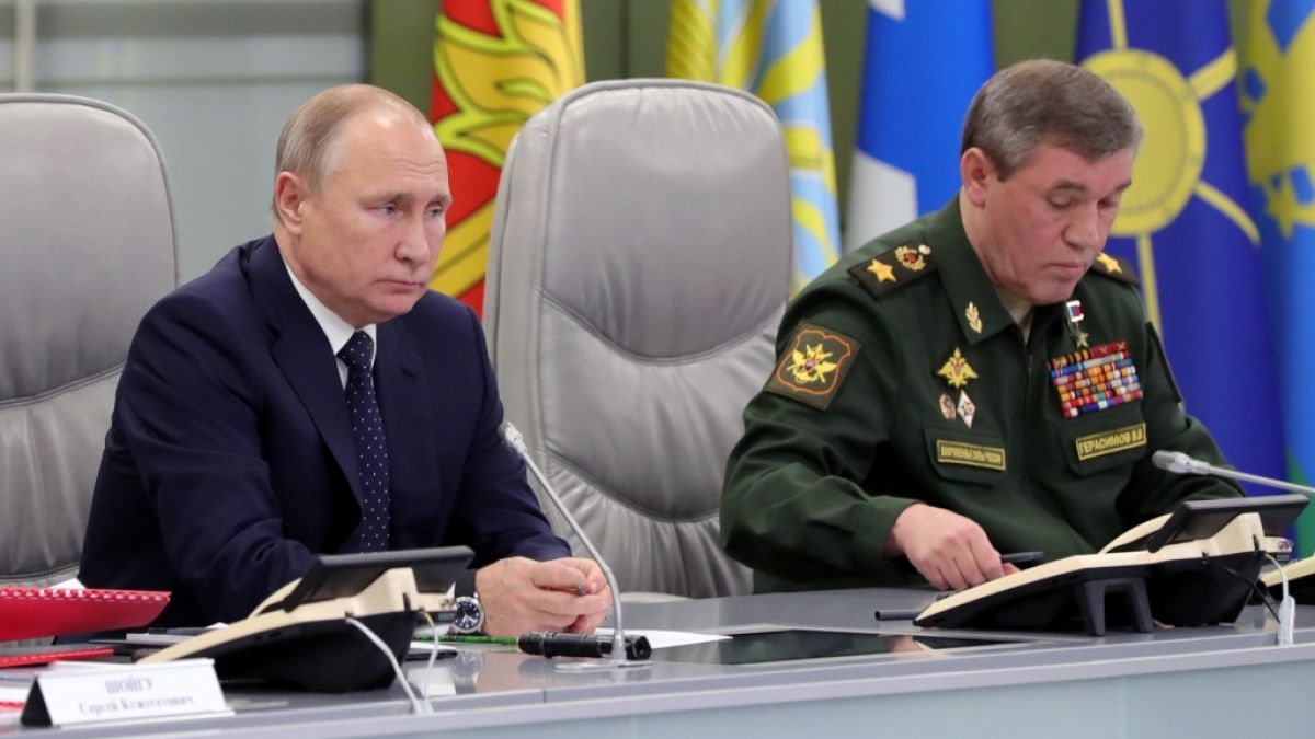 Wladimir Putin muss vorerst auf seinen Top-General Gerassimow verzichten. (Foto)