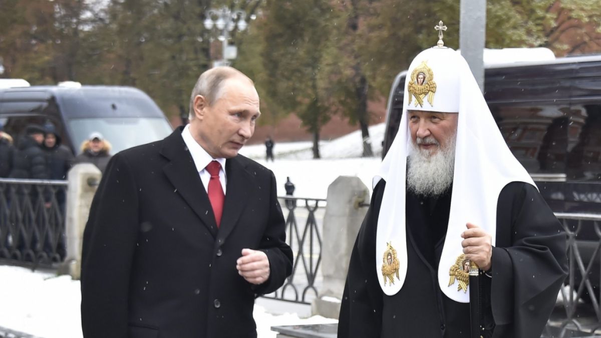 Wladimir Putin mit Kirill I. 2016 in Moskau. (Foto)