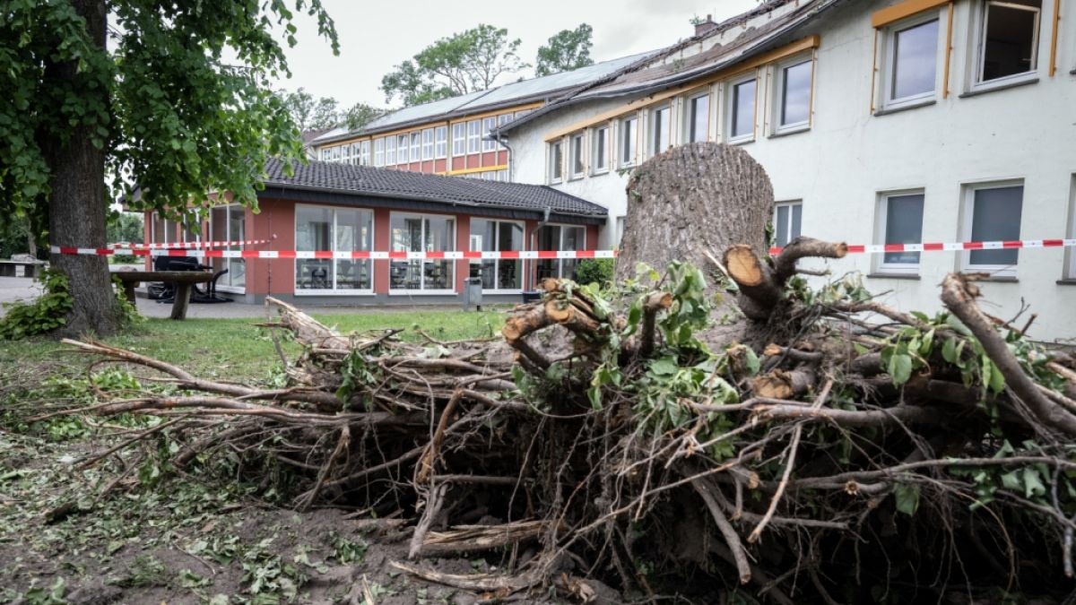 In Nordrhein-Westfalen sind die Spuren der Unwetter und Tornados nicht zu übersehen. (Foto)