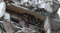 In Mariupol wurden im Keller eines zerstörten Wohnhauses ungefähr 200 verwesende Leichen gefunden.