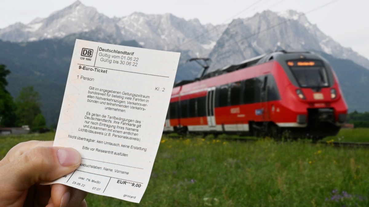 Das 9-Euro-Ticket gilt ab 1. Juni 2022 in allen Nahverkehrszügen der Deutschen Bahn. (Foto)