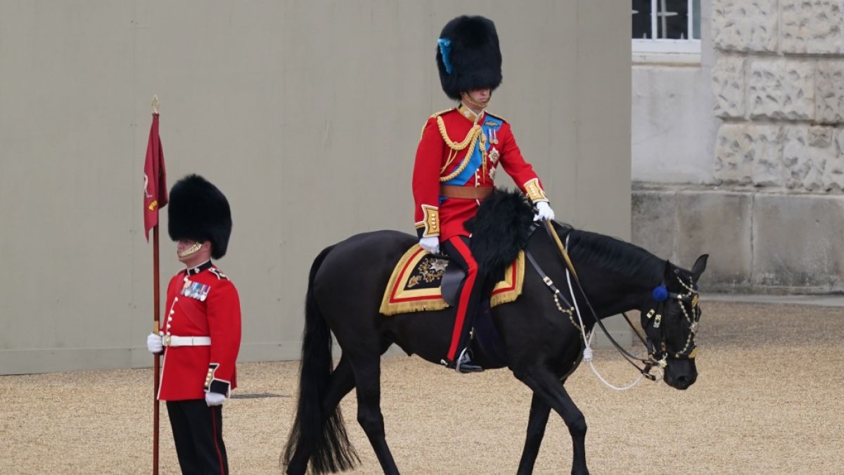 Prinz William darf sich probehalber wie ein König fühlen: Bei "Trooping The Colour" soll der Herzog von Cambridge für Queen Elizabeth II. einspringen. (Foto)