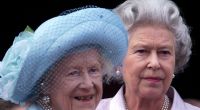 Fit bis ins hohe Alter: Queen Elizabeth The Queen Mother, auch als Queen Mum bekannt, und ihre Tochter Königin Elizabeth II.