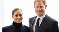 Meghan Markle und Prinz Harry hielten sich zum Auftakt der Thronjubiläums-Feierlichkeiten im Hintergrund - doch der Spott war dem Paar trotzdem gewiss.