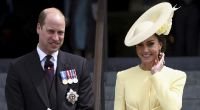 Prinz William und Herzogin Kate verlassen nach der Dankes-Messe die St. Paul's Kathedrale.