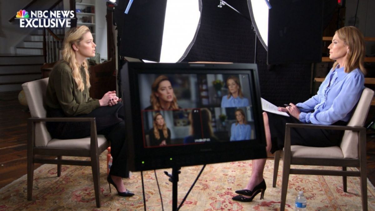Amber Heard während ihres Interview mit "Today"-Moderatorin Savannah Guthrie. (Foto)