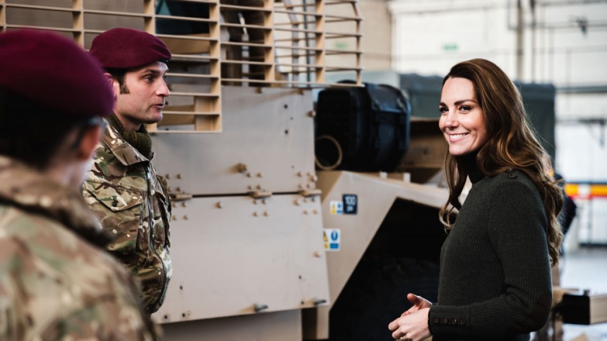 Herzogin Kate besuchte eine Militärübung. (Foto)