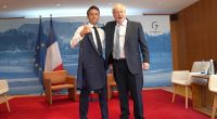 Emmanuel Macron (l.) und Boris Johnson zeigten beim G7-Gipfel Geschlossenheit im Kampf gegen Wladimir Putin.