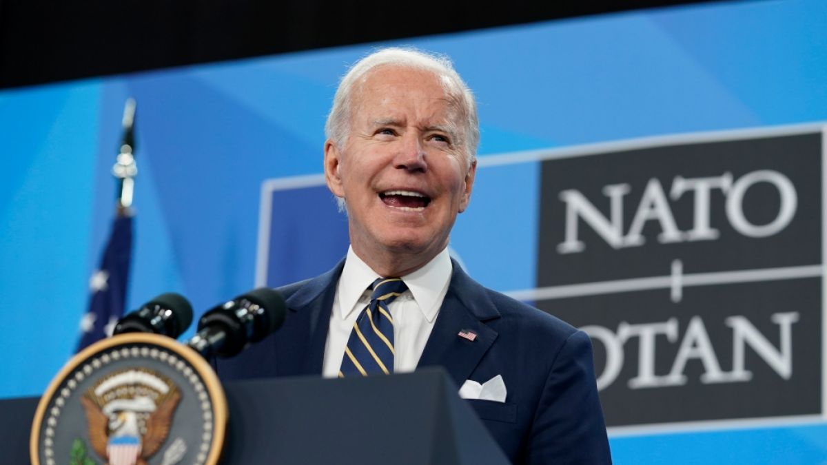 Joe Biden schockte beim Nato-Gipfel mit einem peinlichen Versprecher. (Foto)