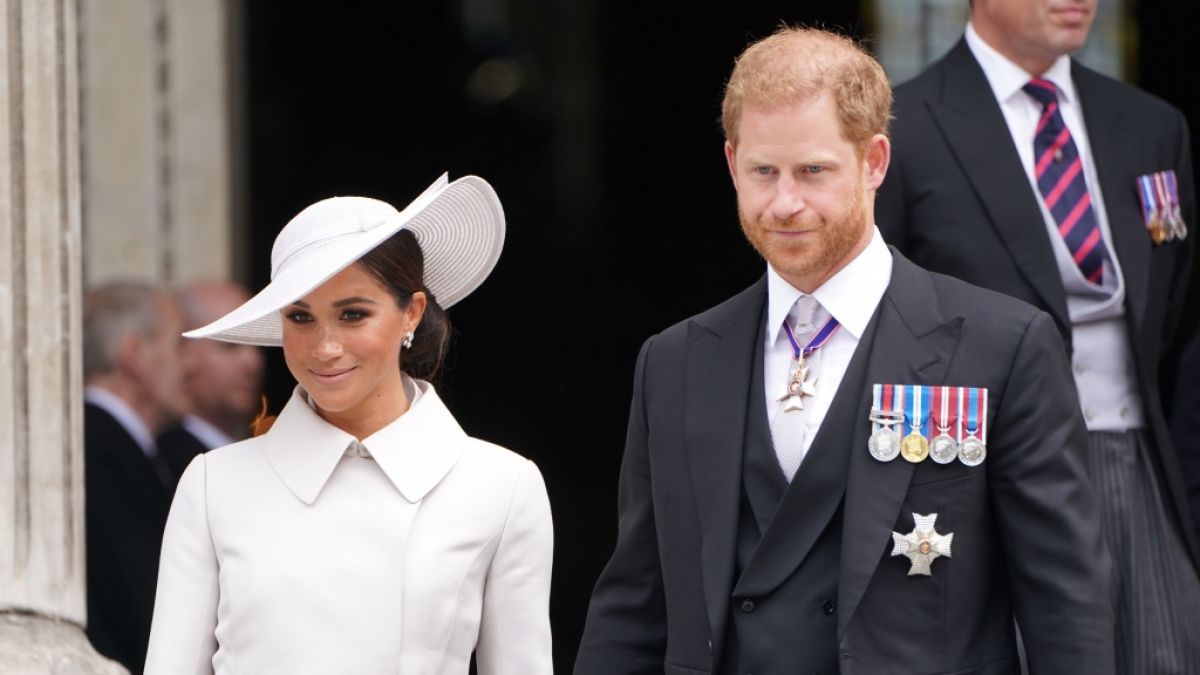 Meghan Markle und Prinz Harry waren ohne Lilibet bei einer Parade. (Foto)