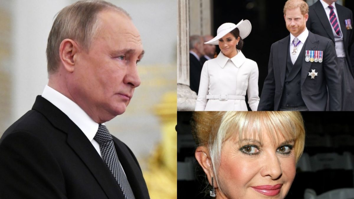 News des Tages am 21.07.2022 mit Schlagzeilen zu Wladimir Putin, Prinz Harry und Meghan Markle und Ivana Trump. (Foto)